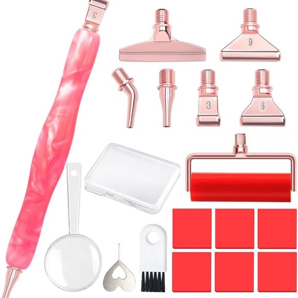 Diamond Painting Art Drill Pen Kit with Screw Stainless Steel Rose Metal Tip Nib - Picture 1 of 7